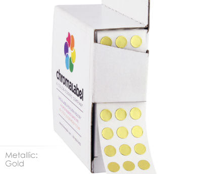 1/4" Permanent Round, Color-Code Dots: 1,000/Box