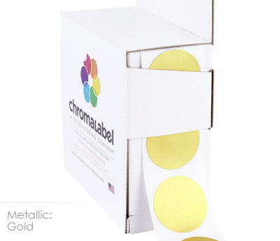 1" Permanent Round, Color-Code Dots: 1,000/Box