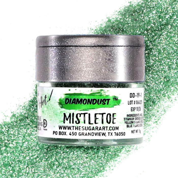 Mistletoe Dark Green Edible Glitter