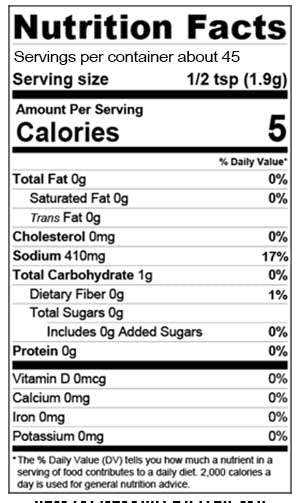 Stello Foods Spices - Montreal Burger and Steak Rub 3.0 oz