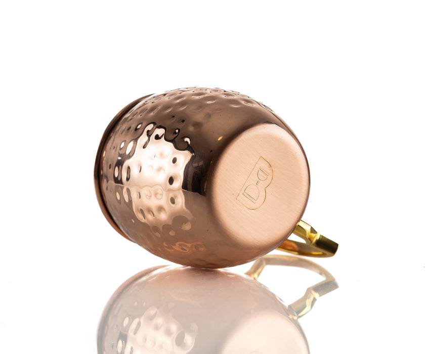 100% Copper Hammered Mule Mug