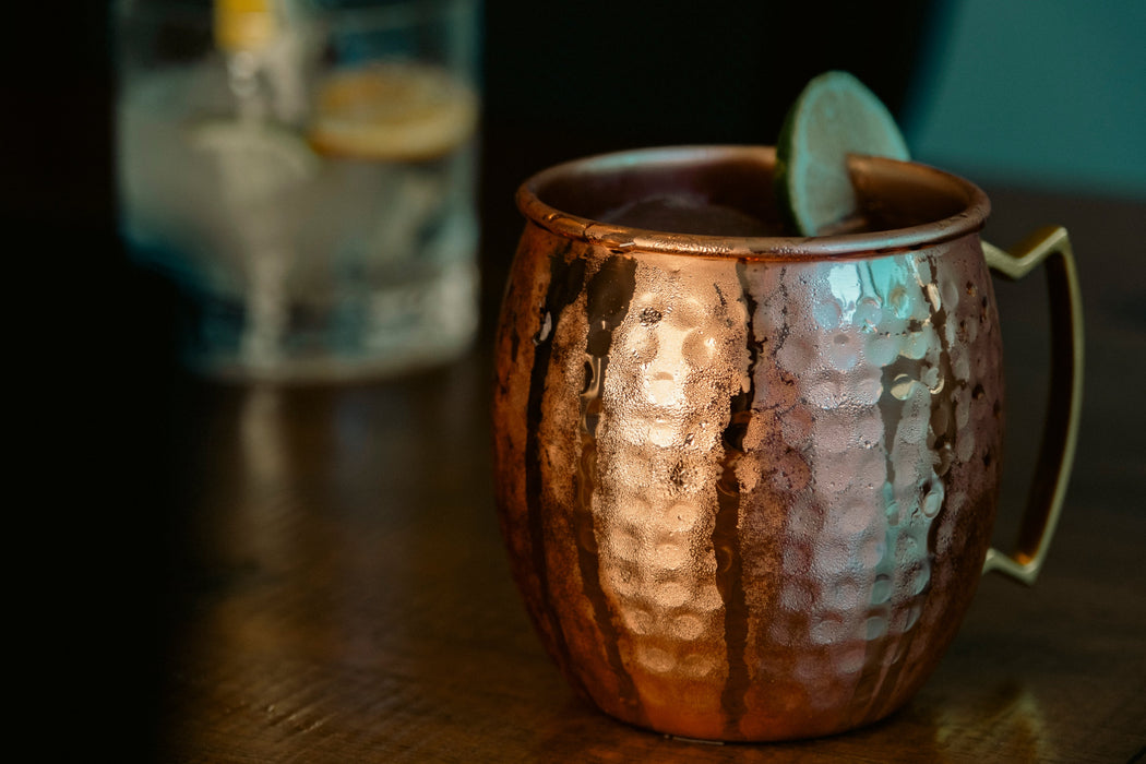 100% Copper Hammered Mule Mug