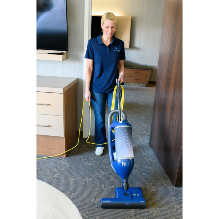 NaceCare N15S 15" Dual Motor Upright Vacuum with Swivel Neck - 90412NC - Commercial Cleaning