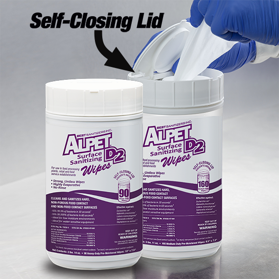 Alpet D2 Surface Sanitizing Wipes