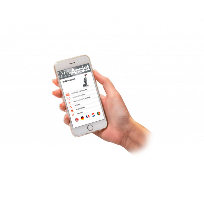 NaceCare 18″ Ultra Compact Scrubber – 1 NX1K Battery + NyloScrub Brush - K-913741-C