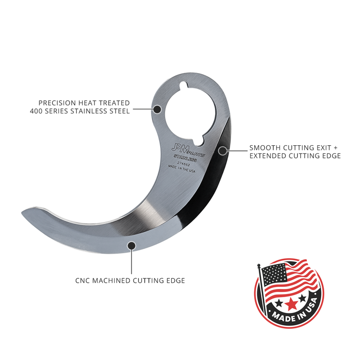 Narrow Knife Blades (Pair) for Hobart HCM 450 - Made in the USA - 274662