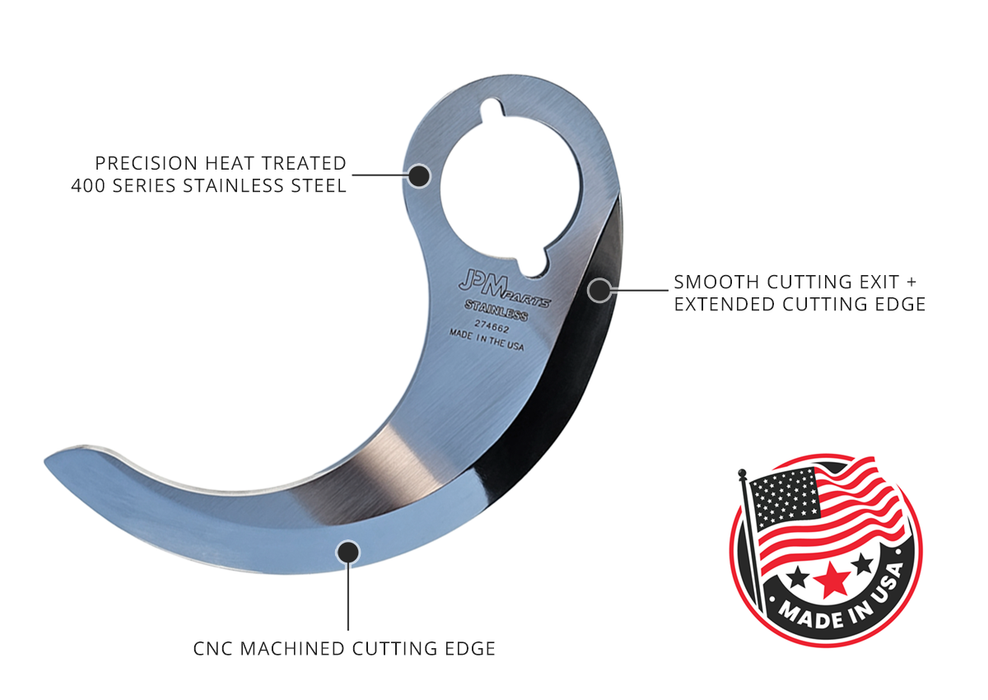 Narrow Knife Blade for Hobart HCM 450 - Made in the USA - 274662