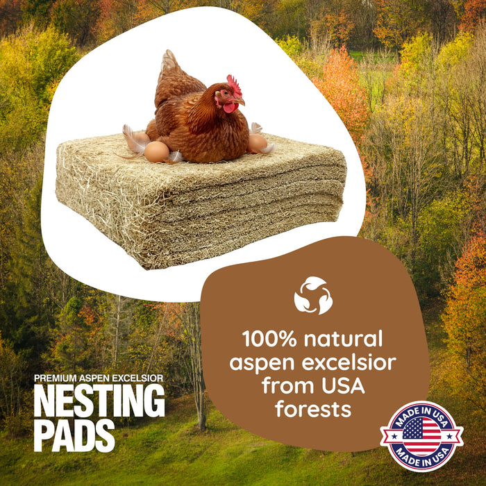 Hatching Time Premium Nesting Pads for Poultry