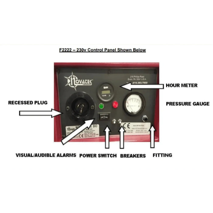 Novatek Novair 2000-BIO Air Scrubber & Negative Air Machine - F2122 - Mold Remediation