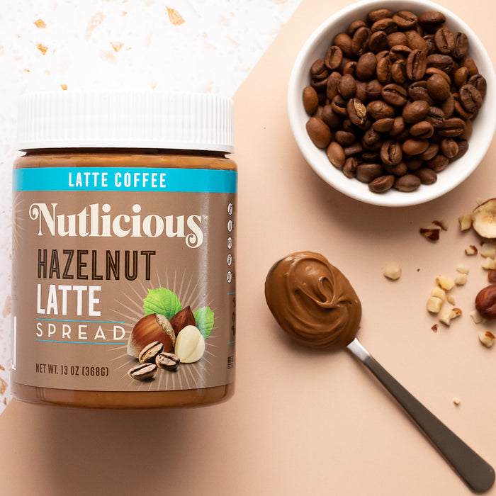 Nutlicious, Hazelnut Latte Spread, 13 oz