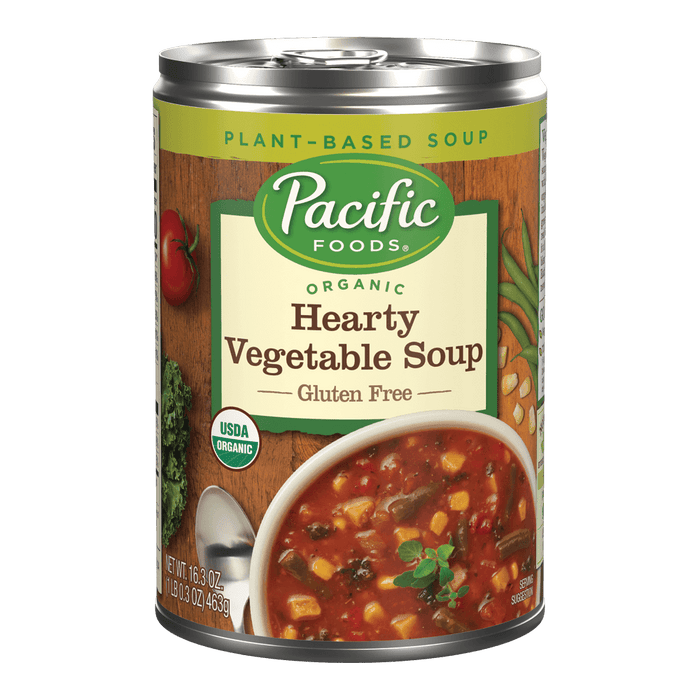 Pacific Foods Hearty Vegetable Soup 12-Pack 16.3 Oz Cans