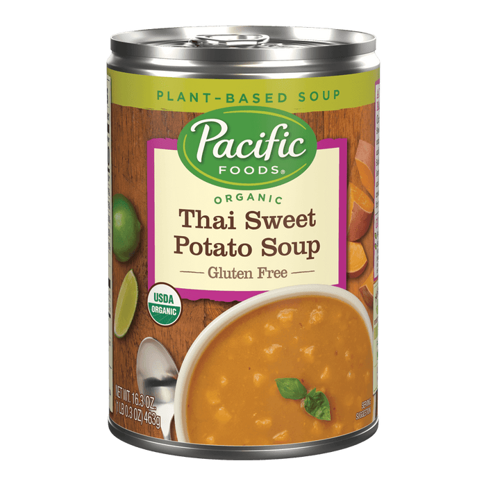 Pacific Foods Thai Sweet Potato Soup 16.3 Oz (Pack of 12)