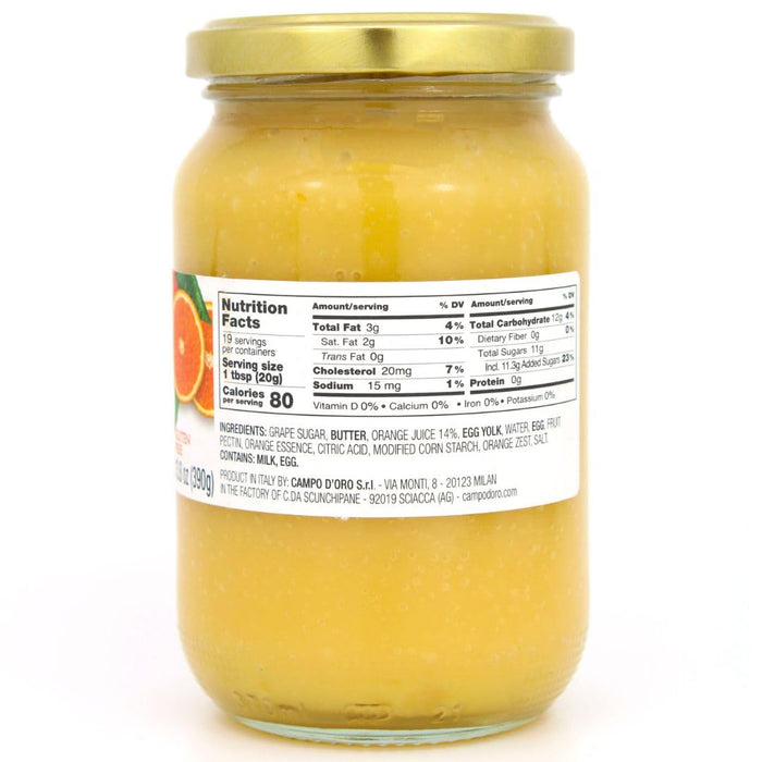 Campo D'Oro, Orange Curd, Sicilian Orange custard cream 13.8 oz