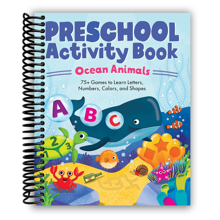 Ocean Animals Preschool Activity Book (Spiral Bound)