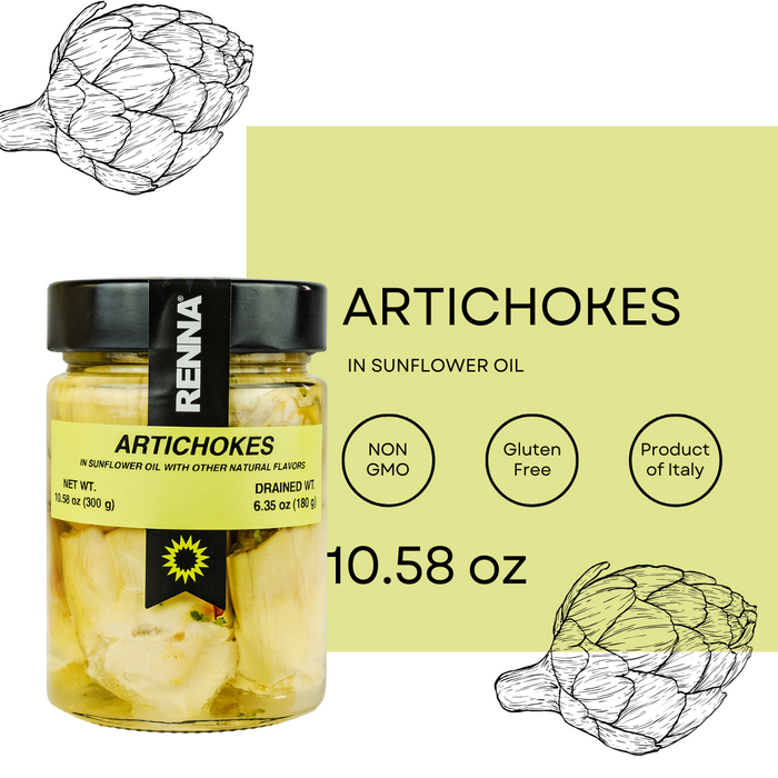 SALE! Renna, Artichoke Hearts in oil, 10.58 oz