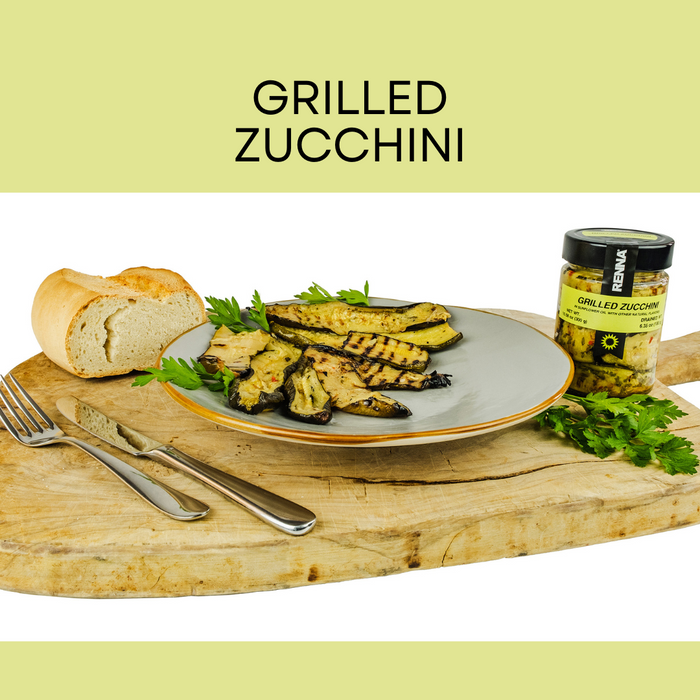 SALE! Renna, Grilled Zucchini In preserved in oil, 10.58oz
