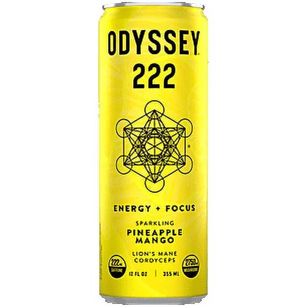 Odyssey Sprk Energy Pineapple Mango, 12 fl oz (Pack of 12) - Kosher Energy Drink