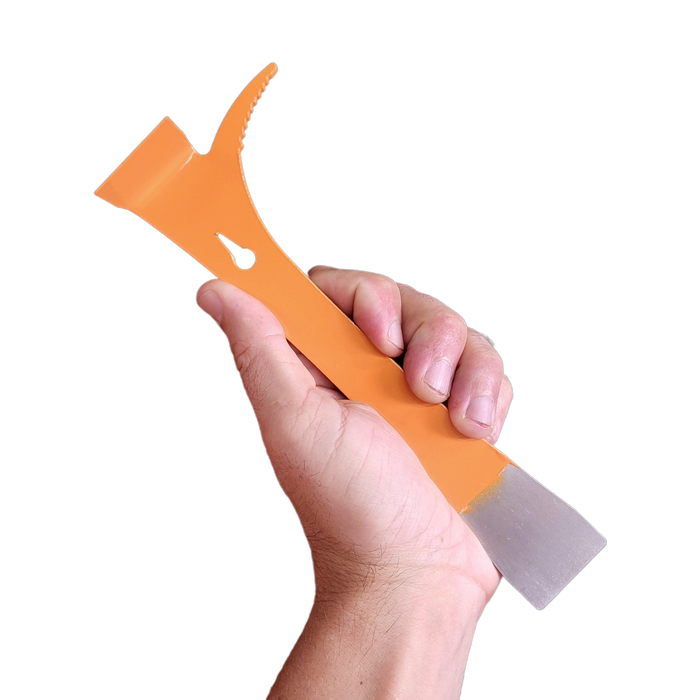 Orange KW Small Steel Hive Tool With Hook