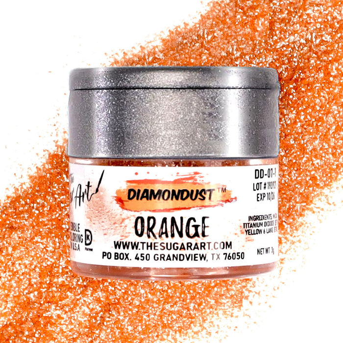 Orange Edible Glitter