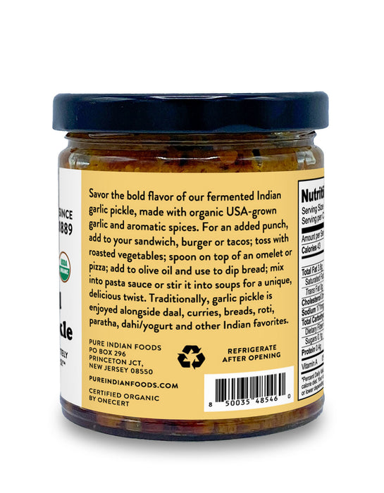 Fermented Garlic Pickle, Certified Organic - 9 oz