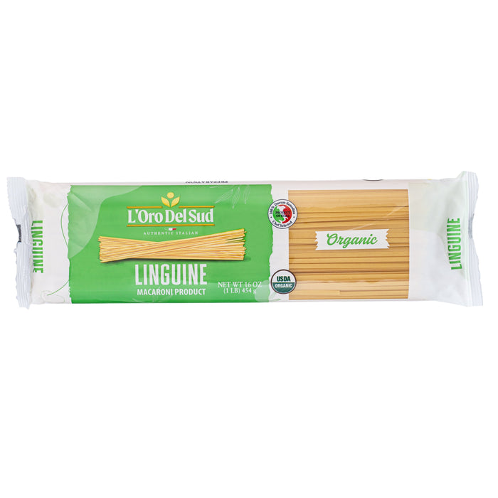L'Oro Del Sud, Organic Linguine Pasta 20 Pack x 1 lb