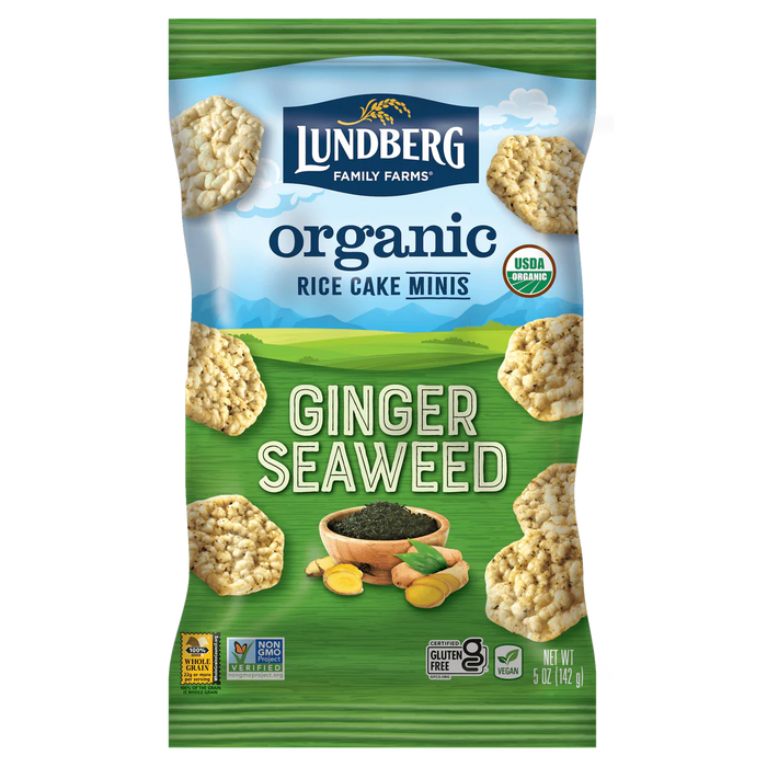 Lundberg Family Farms Mini Ginger Snaps Sweetened (6 Pack)