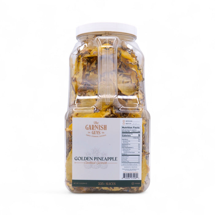 Golden Pineapple Dehydrated Cocktail Garnish