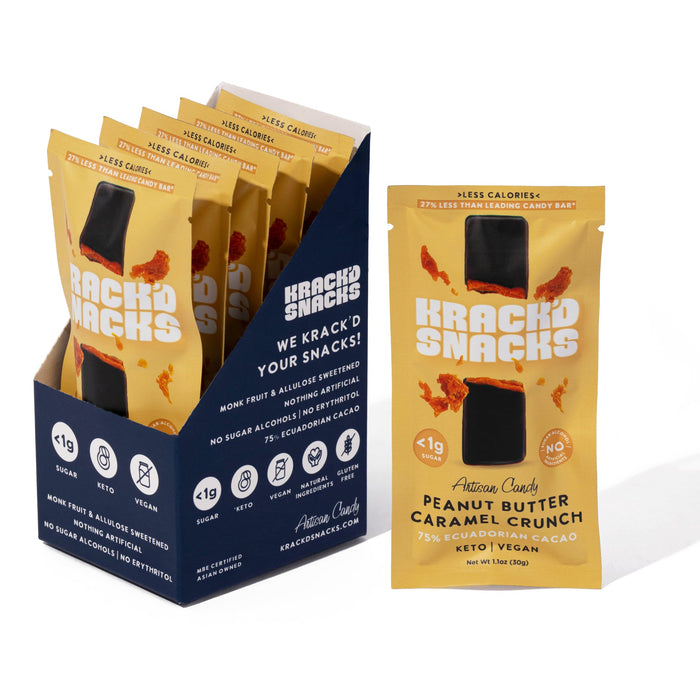 Dark Chocolate Peanut Butter Caramel Crunch, 2g Net Carbs