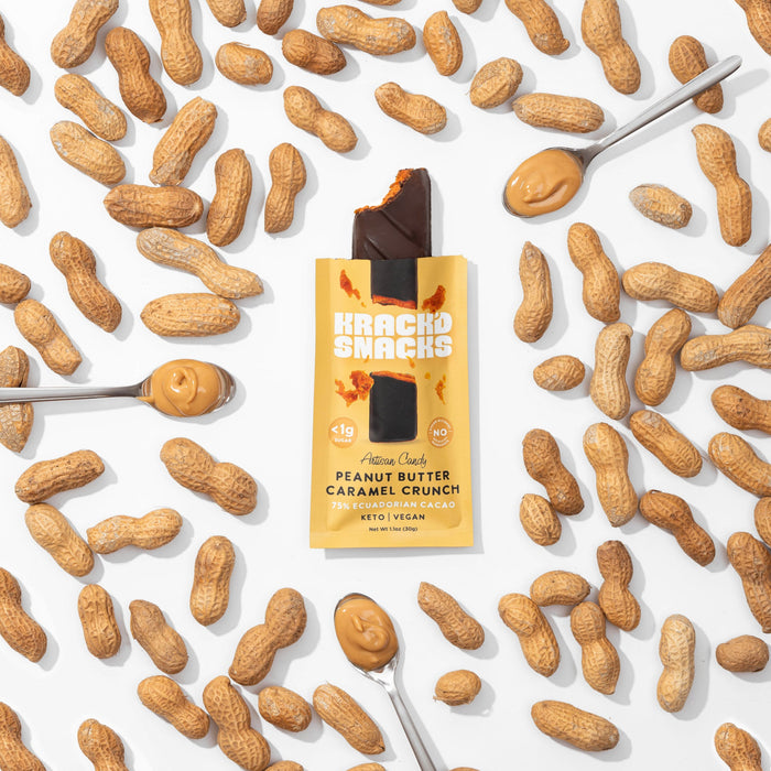 Dark Chocolate Peanut Butter Caramel Crunch, 2g Net Carbs