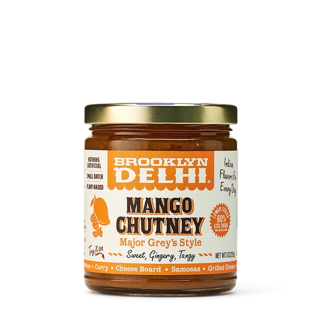 Brooklyn Delhi Llc - Mango Chutney, 9 oz (Pack of 6) - Indian Condiment Sauce