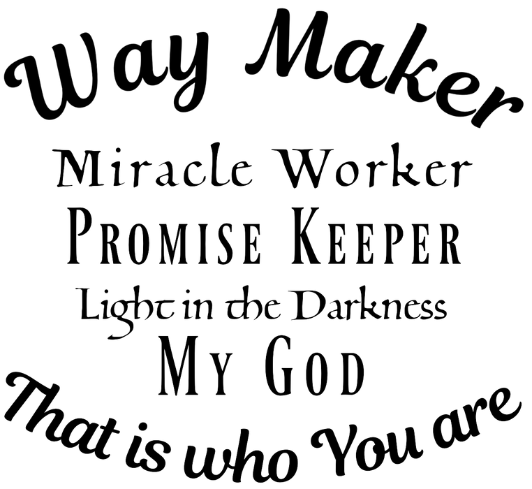 "Way Maker" Custom Laser Engraved Silicone Sleeve