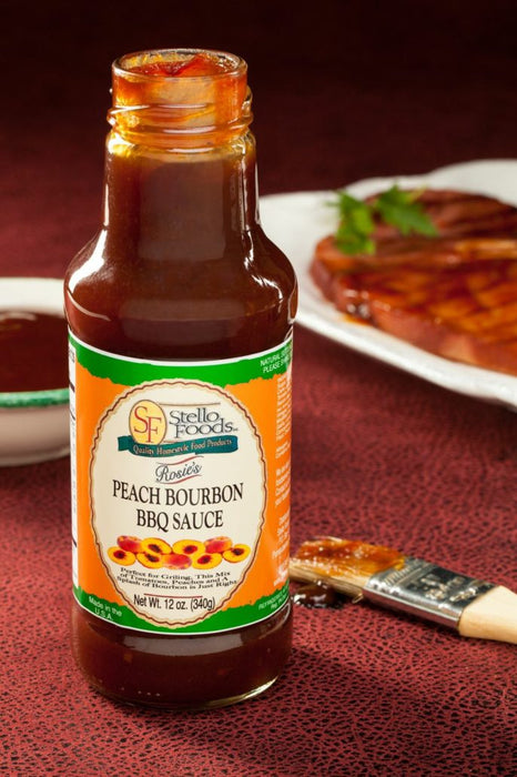 Stello Foods - Rosie's Peach Bourbon BBQ Sauce 13 oz