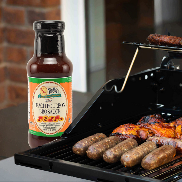 Stello Foods - Rosie's Peach Bourbon BBQ Sauce 13 oz
