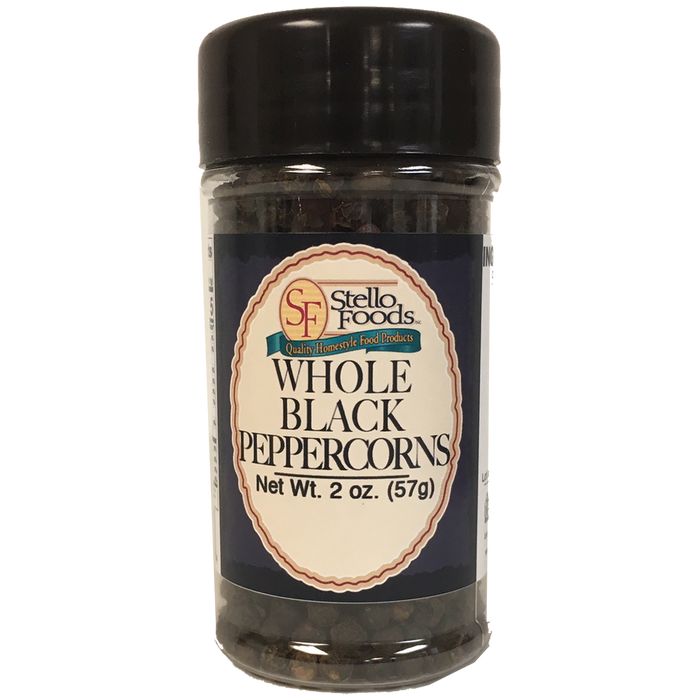 Stello Foods Spices - Peppercorns - Black 2.0 oz