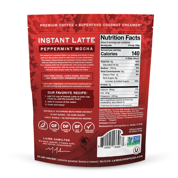 Peppermint Mocha Instant Latte with Adaptogens