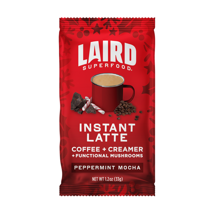 Peppermint Mocha Instant Latte Singles with Adaptogens