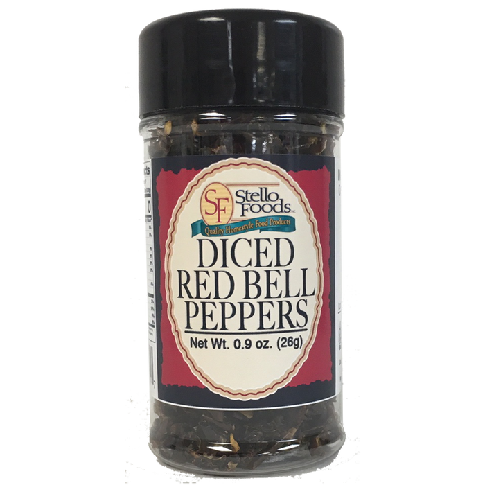 Stello Foods Spices - Red Bell Peppers - Diced .9 oz