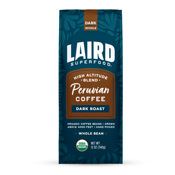 Organic Peruvian Dark Roast Whole Bean Coffee