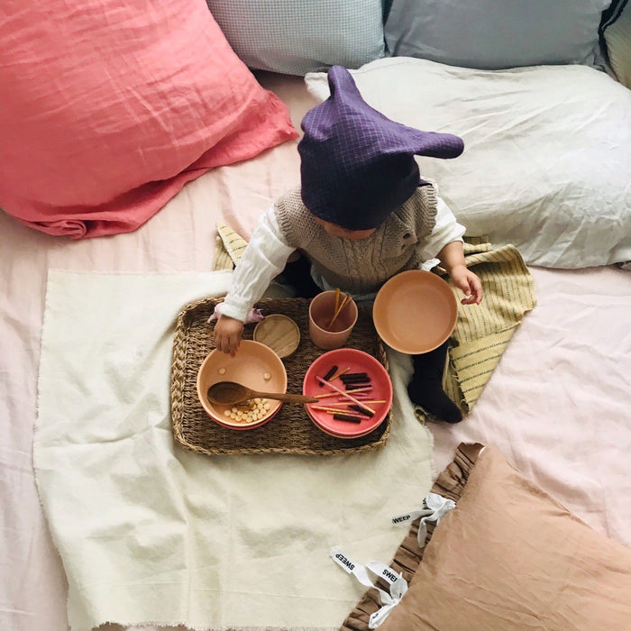 Bamboo Kids Bowl - Set of 4 - Coral