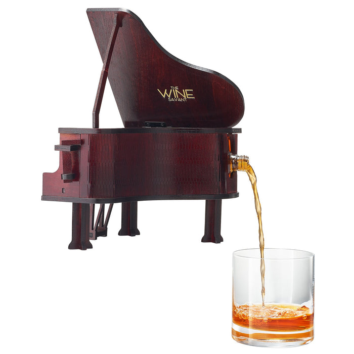 Piano Shaped Whiskey & Wine Decanter - 25OZ Pianist Instrument Unique Decanter Set with Beautiful Gift Box, Gift for Instrumentalist, Music Lover, Orchestra, Musicals, Broad Way Keyboard Enthusiasts