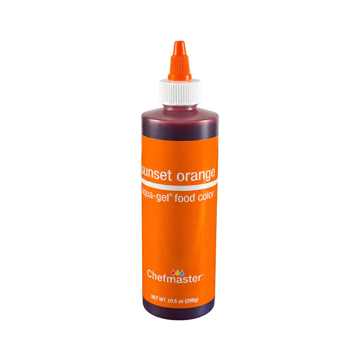 Chefmaster Sunset Orange Liqua-Gel Food Color - 10.5 oz