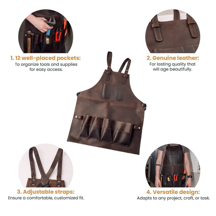 12-Pocket Tool Apron