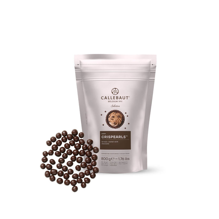 CrispPearls™ – Dark Chocolate Covered Cereal Crunch – For Garnish, Snacking & Dessert Decoration