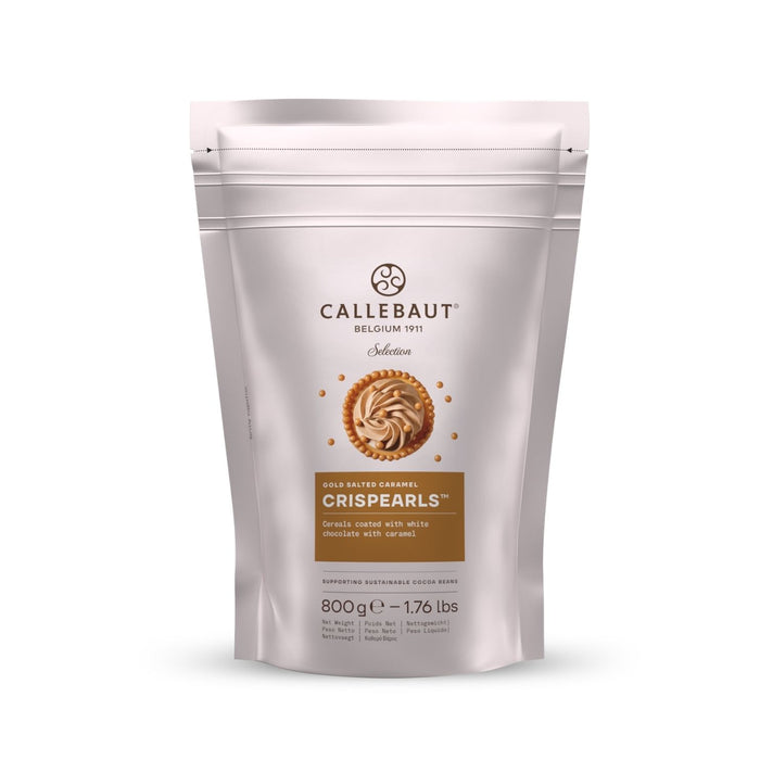 CrispPearls™ – Caramel Chocolate Covered Crunch | 30% Cocoa, Kosher Dairy – Elegant Garnish & Dessert Texture