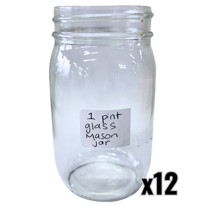 Pint Glass Mason Jar - 16 oz