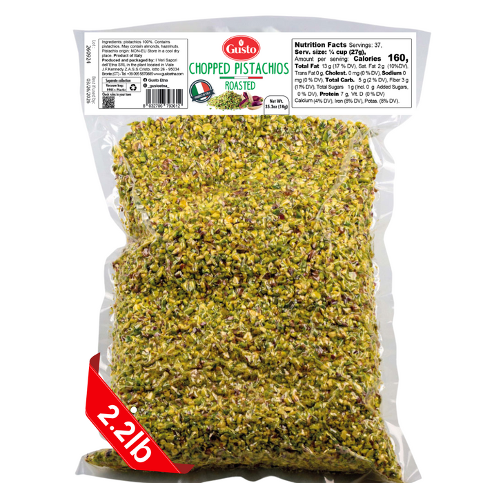 Gusto Etna, Pistachios Roasted Chopped, 2.2 lb (1 kg)
