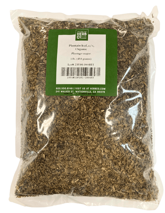 Plantain Leaf, Organic, Cut, Sifted