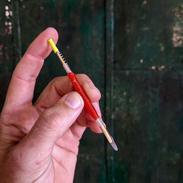 Plastic Grafting Tool with Bamboo Pusher