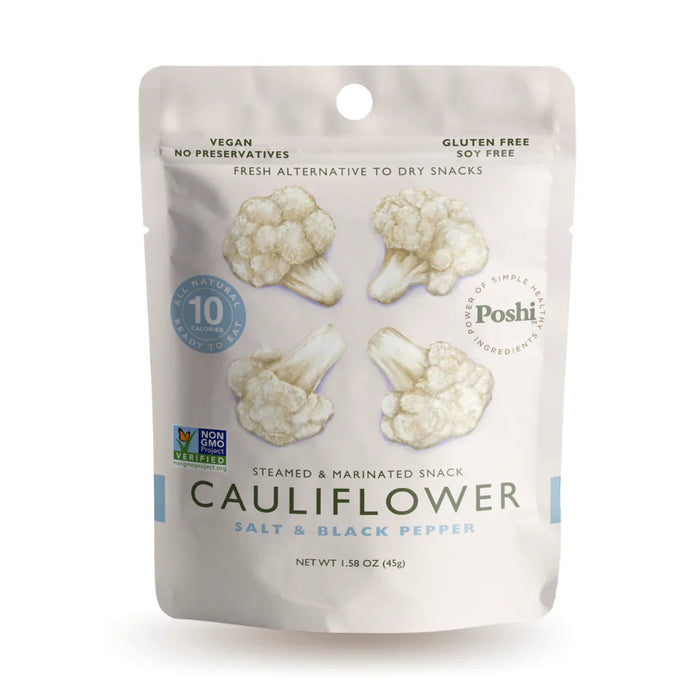 Poshi Cauliflower Salt, Black Pepper Seasoning, 10 Pack, 1.58 Oz