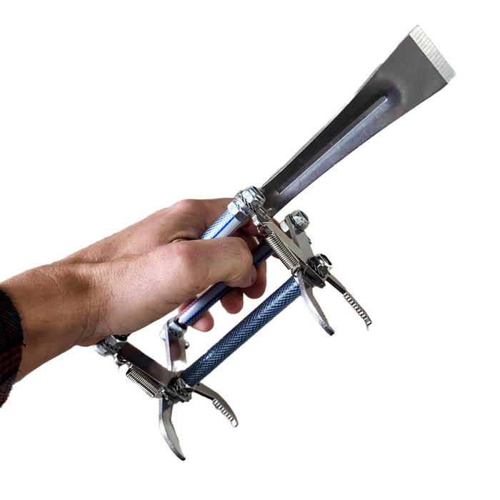 Premium Metal Frame Grip with Pry Bar Hive Tool